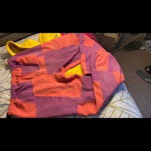 Supreme Patchwork sweat pant authentic worn twice